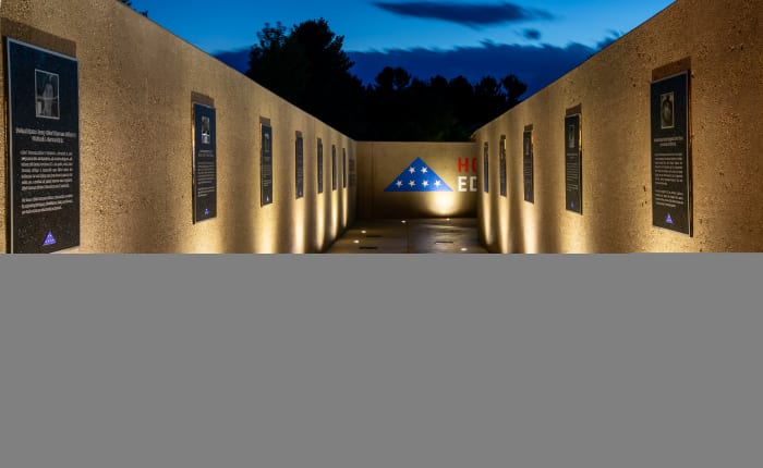 American Dunes' Memorial Wall honors 13 Veterans. 